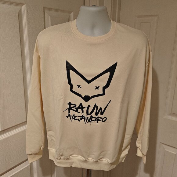 Rauw Alejandro Sweater Beige Men's Size S Graphic Top - Picture 1 of 6